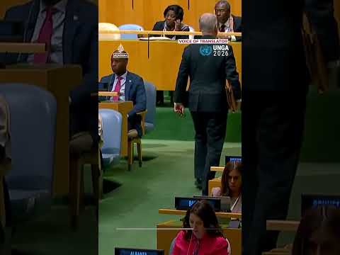 US envoy walks out on Pezeshkian UN speech slamming war on Iran | AJ #shorts