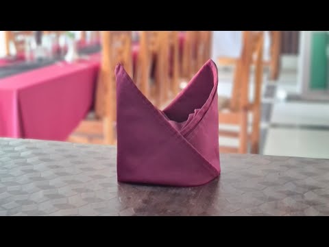 Napkin Folding/Bishop's Hat/F&B Service video/F&B Instructor/Prabesh Khanal