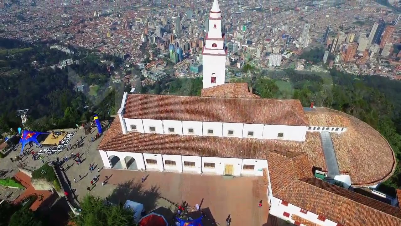 Bella vista de Bogotá desde Monserrate