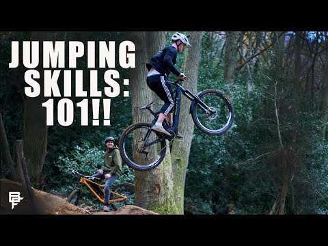 JUMPING SKILLS 101!! THE FUNDAMENTALS OF JUMPING AN MTB. TEACHING BENEY HOW TO DIRT JUMP!