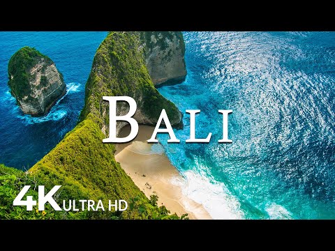 FLYING OVER BALI (4K UHD) - Soothing Music Along With Beautiful Nature Video - 4K Video Ultra HD