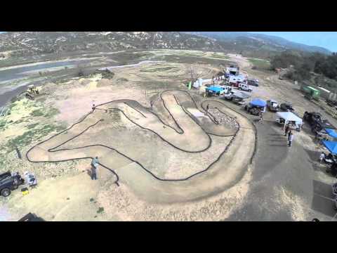 Irvine Lake R C tracks aerial view