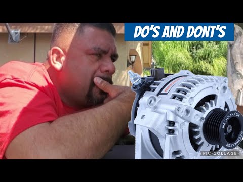 A couple of DO's and DONT'S when installing a Mechman alternator