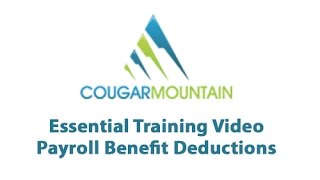Payroll Benefit Deductions