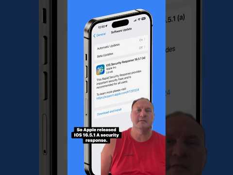iOS 16.5.1 (a) security response released & pulled #short