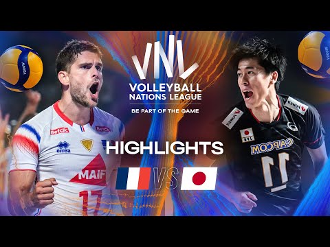 France 🇫🇷 vs. Japan 🇯🇵 - Highlights | Week 2 | Men's VNL 2025