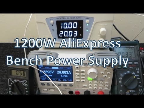 1200W 20A 60V AliExpress Lab Bench Power Supply PSU Tested