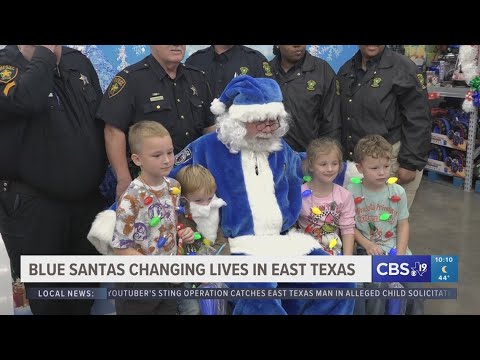 Blue Santa brings Christmas joy to East Texas children in need