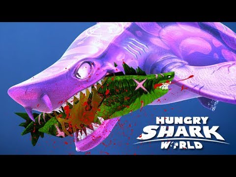 NEW DARK MAGIC SHARK vs GODZILLA SHARKJIRA (HUNGRY SHARK WORLD vs EVO)