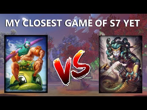 THIS WAS THE CLOSEST GAME I'VE HAD IN SEASON 7 - Grandmasters Ranked 1v1 Duel - SMITE