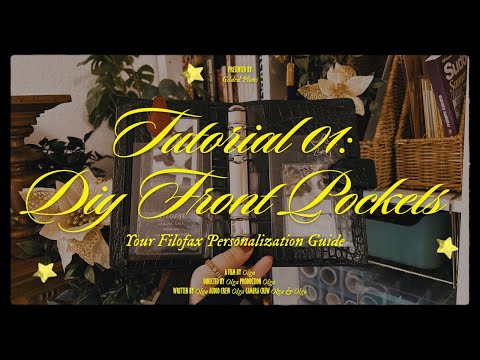 Your Filofax Personalization Guide 🦢✨ Tutorial 01: DIY Front Pockets