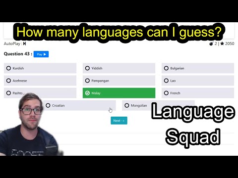 How many languages can I guess in a row? - Language Squad
