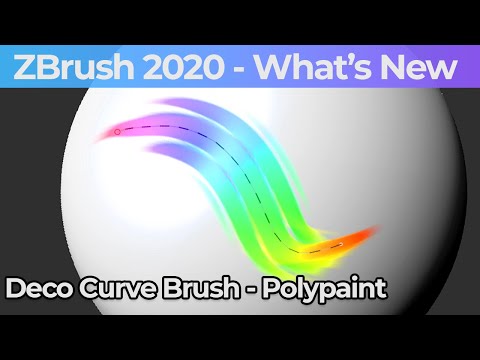 034 Zbrush 2020 Polypainting With Deco Curve Brushes