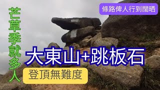 【中級行山】大東山+跳板石｜登頂無難度｜打卡石｜輕鬆易行｜芒草季不宜｜詳細路況