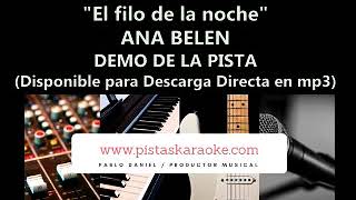 El filo de la noche  / ANA BELEN   Demo pista Karaoke Instrumental