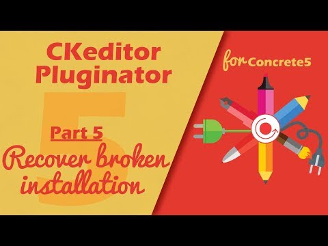 CKeditor Pluginator for Concrete5: fix a broken plugin installation