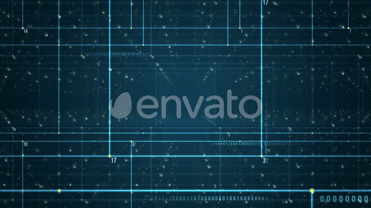 Digital Data Communication Server Network - Abstract Background