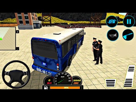 US police Bus Mountain Driving Simulator 🚌💥 Gameplay 181√ || Mobile Gameplaystv