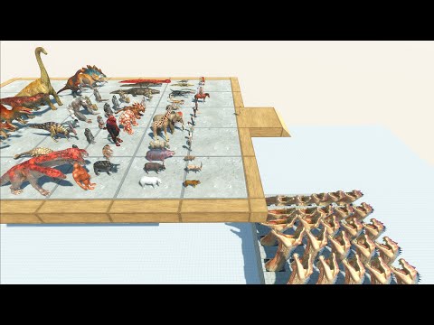 Spino Eats Food Like a Young Bird - Animal Revolt Battle Simulator