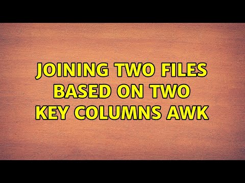 Joining two files based on two key columns awk