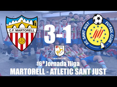 Resumen 16ª Jornada⚽ ✅ 🏆MARTORELL [3-1] SANT JUST 1ª Parte JUVENIL2019-20 4K
