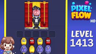 Pixel Flow Level 1413 Solution Walkthrough