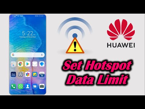 Set Hotspot Data Limit in Huawei