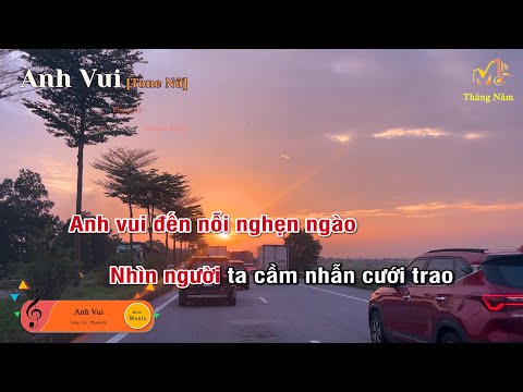 [Karaoke Tone Nữ] ANH VUI - (Guitar Solo Beat), Muối Music | Tháng Năm