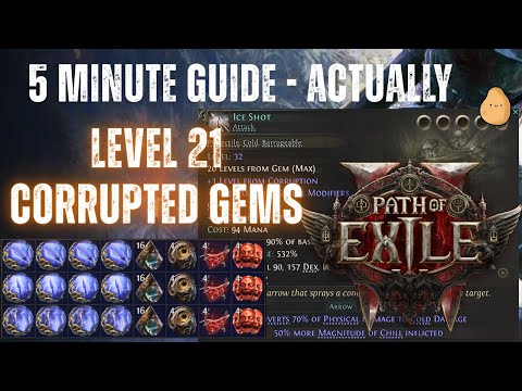 Crafting Level 21 Corrupted Skill Gems - Path of Exile 2 - The Third Edict Abyss League
