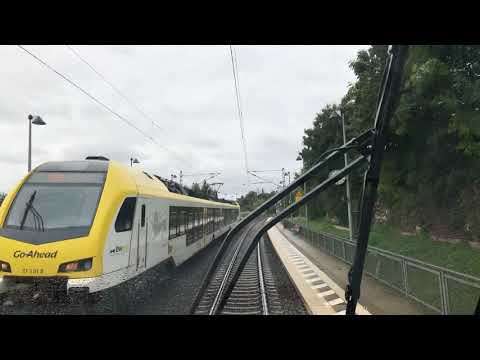 08 B. Von Geislingen/ Steige nach Ulm Hbf. an einem Regentag