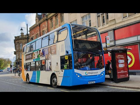 Motorway Thrash: Route X24 | NK58FNJ/19444 - Stagecoach North East: Dennis Trident 2/ADL Enviro 400
