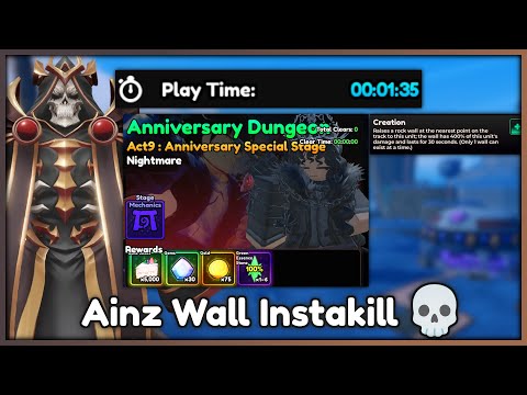 1:35 Anniversary Act 9 Monarch Ainz Creation Wall Strat | Anime Vanguards