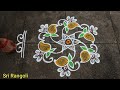 Ugadi Rangoli 2023🌻 5x3 dots Ugadi Special Muggulu🌻Small Ugadi Kolam🌻Side Border Rangoli Designs