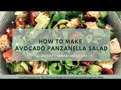 AVOCADO PANZANELLA: A FRESH AND FLAVOURFUL VEGAN SALAD!