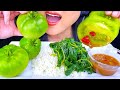 ASMR RAW GREEN TOMATOES EATING SOUNDS ASMR Phan Asmr Food Mukbang