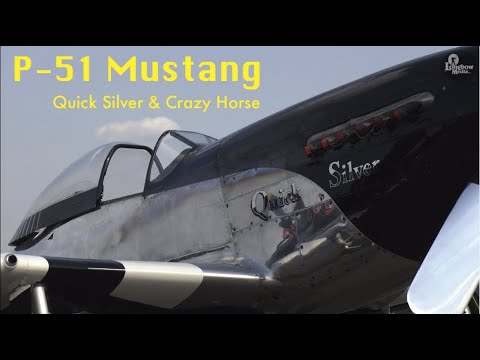 P-51 Mustangs, Quick Silver & Crazy Horse at the 2021 Sun 'n Fun