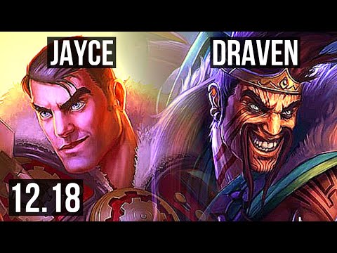 JAYCE vs DRAVEN (TOP) | 3/1/6, 1.4M mastery, 600+ games | KR Master | 12.18