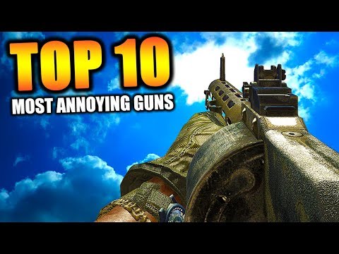 Top 10 "MOST ANNOYING GUNS" in COD HISTORY | Chaos