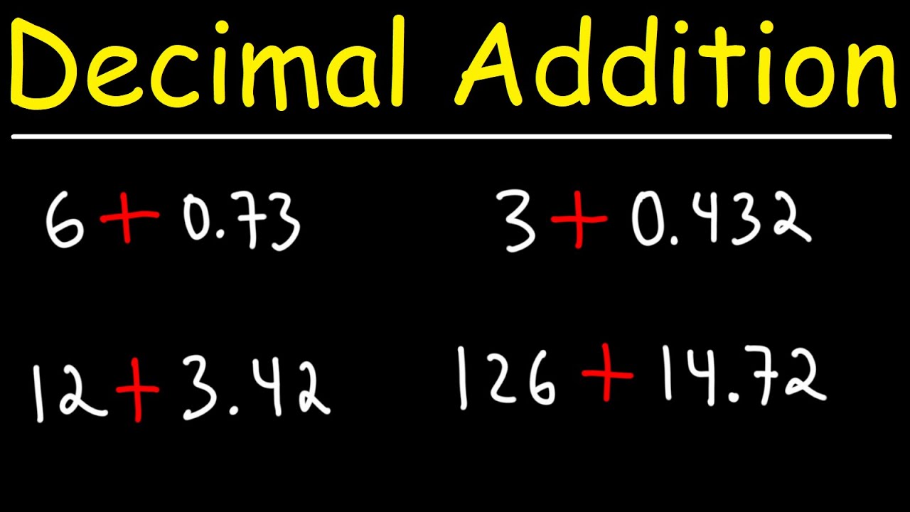 How To Add Decimals and Whole Numbers