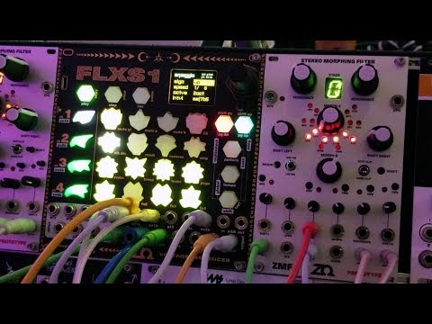 Zetaohm FLXS1 sequencer and ZMF stereo filter at Superbooth 2019