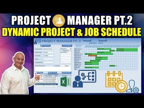 How To Create A Project Manager In Excel Part 1