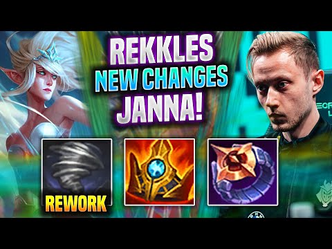 REKKLES TRIES JANNA WITH NEW CHANGES! - KC Rekkles Plays Janna Support vs Thresh! | Season 2022