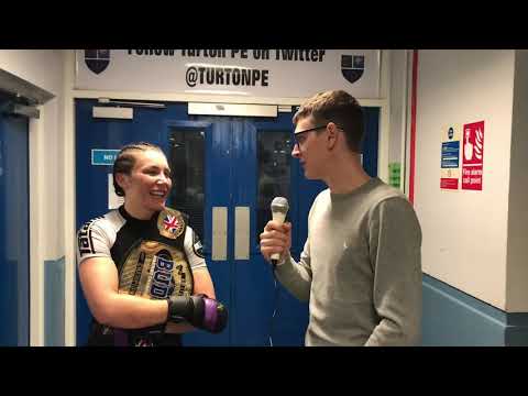 Stephanie Evans Budo Fighting Championship 42. Bantamweight Champion post fight interview with MMAUK