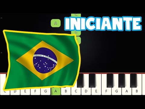 Hino Nacional Brasileiro | Piano e Teclado Iniciante | Nível Fácil | Tutorial