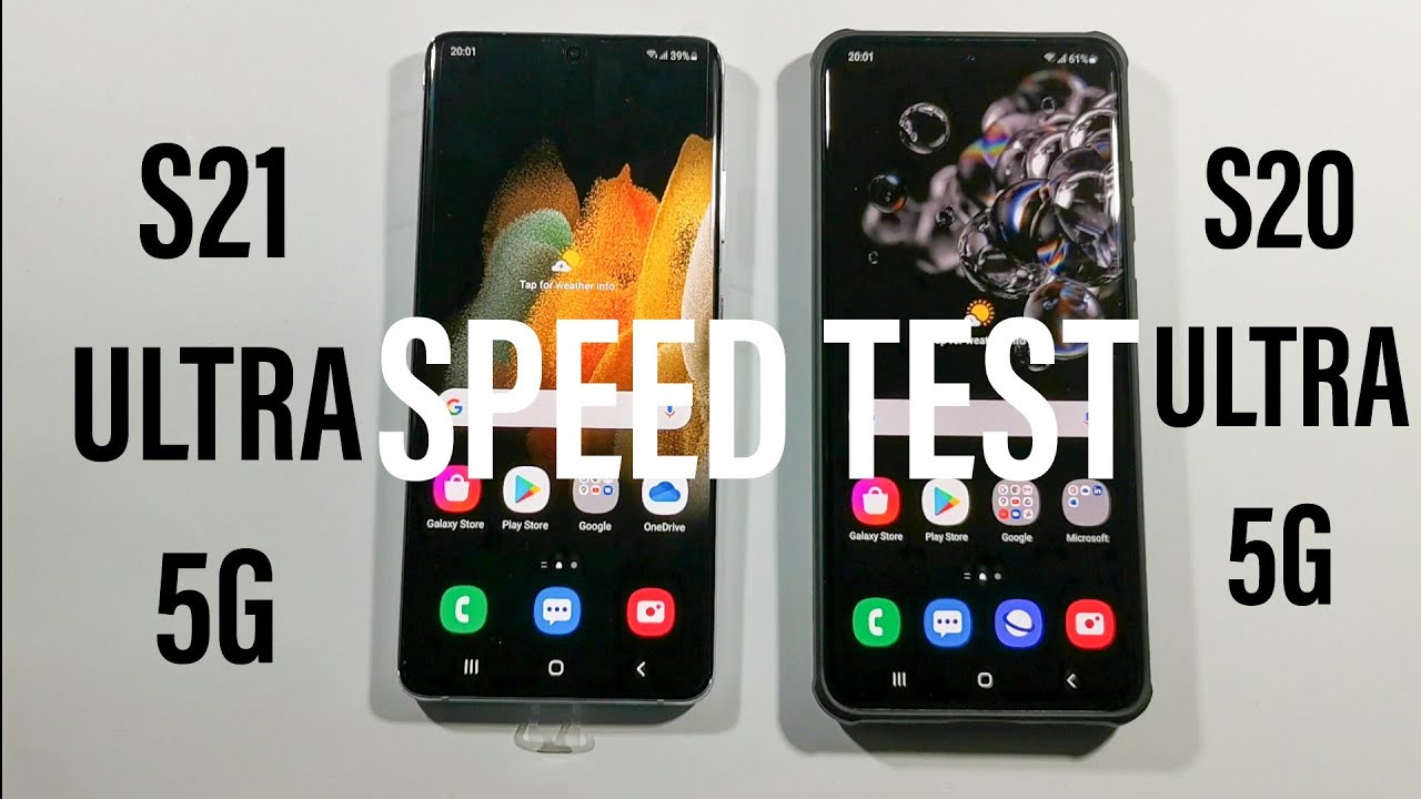 Samsung S21 Ultra 5G vs Samsung S20 Ultra 5G Comparison Speed Test