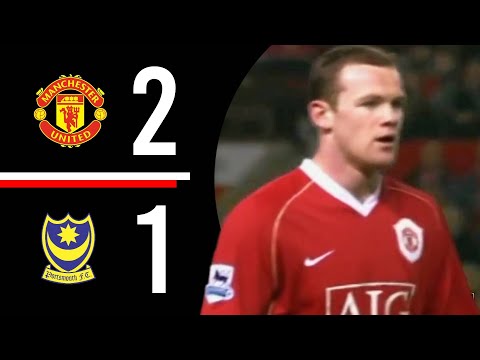 Manchester United v Portsmouth | Rooney Chips In | FA CUP Highlights | 2006/2007