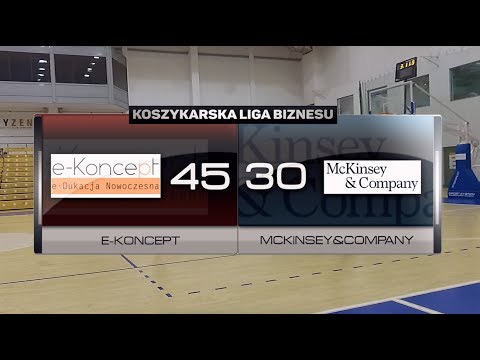 e-Koncept vs McKinsey&Company - XIII kolejka - II Liga Poznań - Koszykarska Liga Biznesu