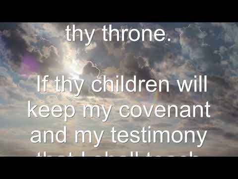 Read Along Holy Bible With No Music Psalm 132