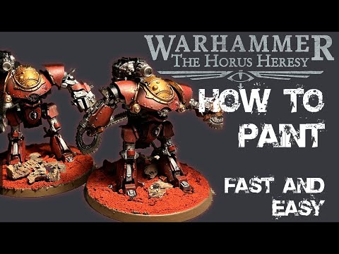 How to Paint Horus Heresy Mechanicum Castellax Battle-automata FAST and EASY