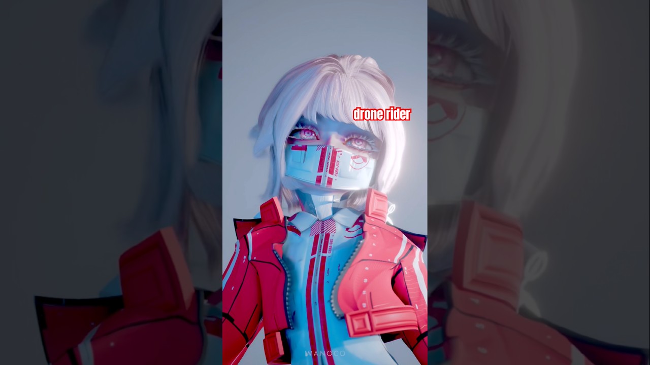 キャラデザ練習　一体目　ドローンライダー　#blenderanimation #自主制作